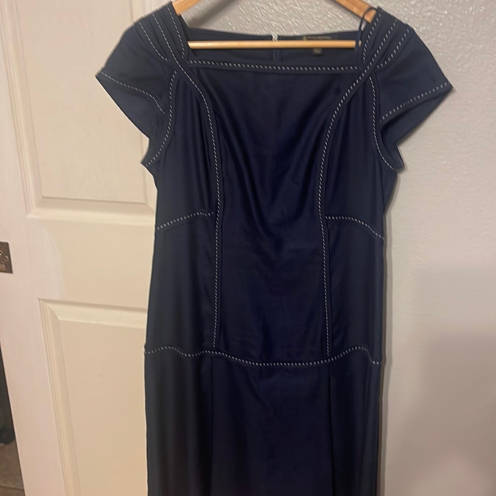 Brooks Brothers Navy Linen Dress